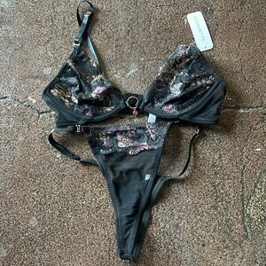 Coquette Bra and Thing set. Small.